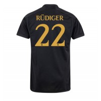 Camisa de time de futebol Real Madrid Antonio Rudiger #22 Replicas 3º Equipamento 2023-24 Manga Curta
